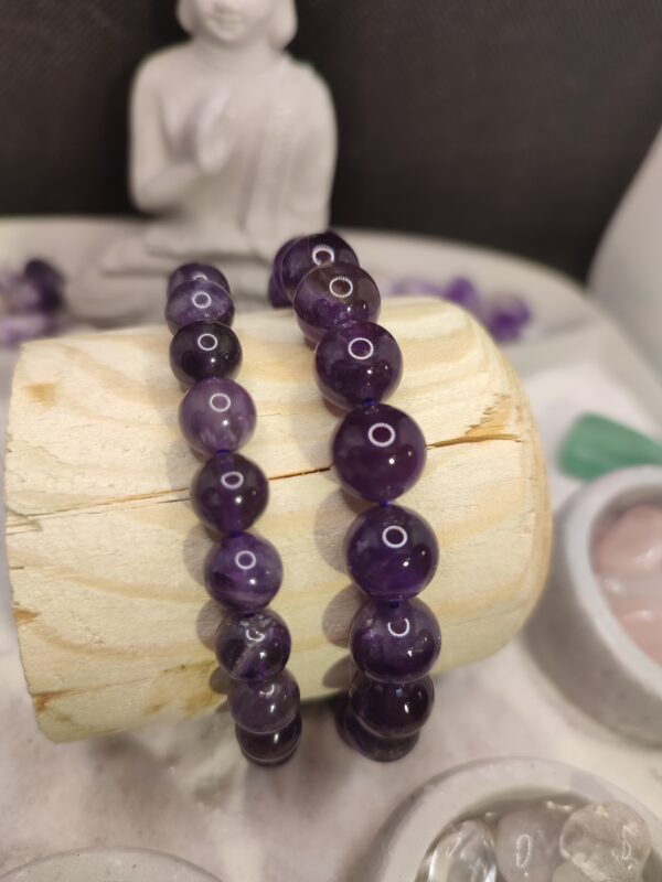 Bracelet Perles Améthyste Brésil – Image 5