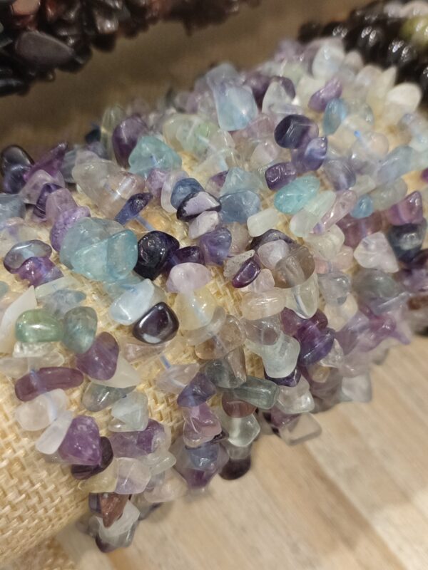 Bracelet Perles Fluorine multicolore
